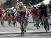 SOUTH LAKE TAHOE, CA - MAY 19: Julian Alaphilippe of France, riding for Etixx-Quick Step in the yellow Race Leader's jersey crosses the finish line following stage five of the Amgen Tour of California on May 19, 2016 in South Lake Tahoe, California. (Photo by Chris Graythen/Getty Images) *** Local Caption *** Julian Alaphilippe